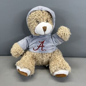 Alabama Game Plush Fuzzy Teddy Bear With Hoodie Jenkins Enterprises Crimson Tide